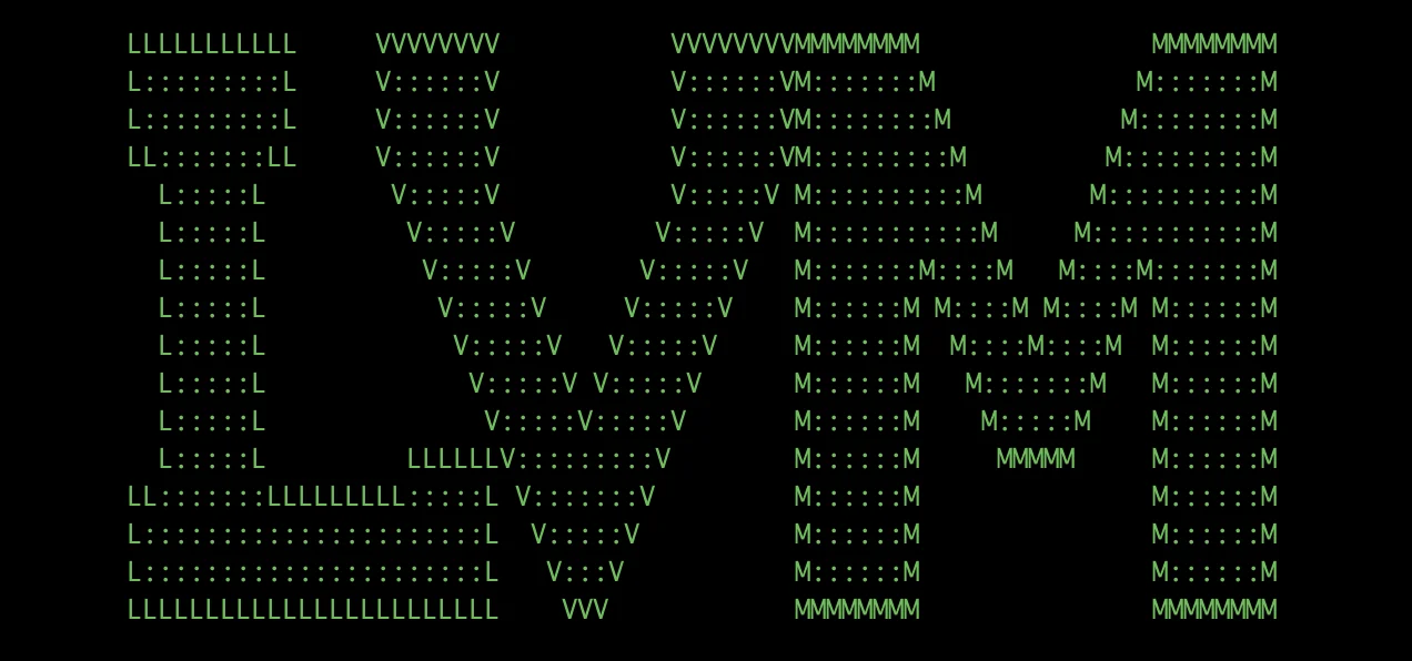 lvm ascii art